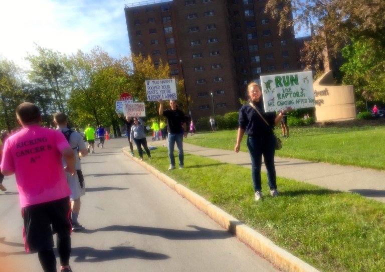 I don't know these people, but they were at the perfect location with amazing energy! 